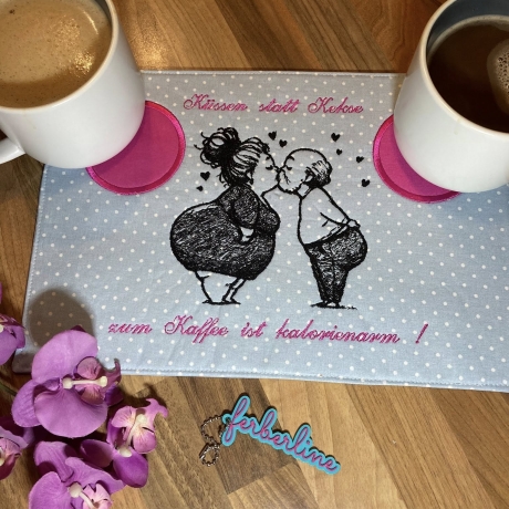 Ferberline Stickdatei Scribble Für immer Du ab 13x14