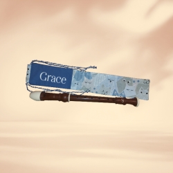 Flötentasche mit Namen, Flötenbeutel - Katzen