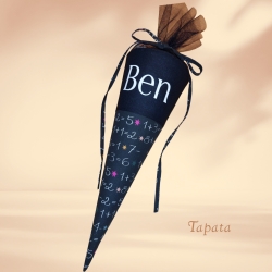 Schultüte mit Namen / Vorschultüte mit Namen - Zahlen