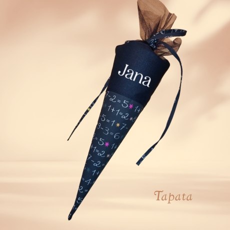 Schultüte mit Namen / Vorschultüte mit Namen - Zahlen