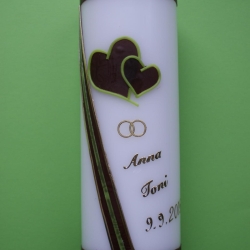 5023 Hochzeitskerze in braun