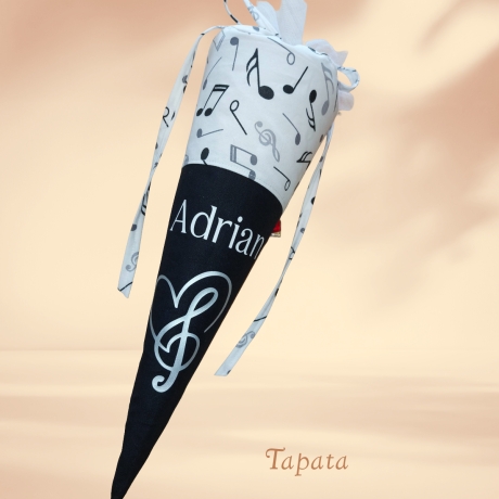 Schultüte mit Namen / Vorschultüte mit Namen - Musik