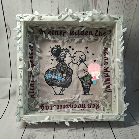 Ferberline Stickdatei Scribble Für immer Du ab 13x14