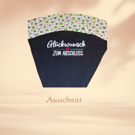 Abschlusstüte zum Schulabschluss - Kleeblatt personalisierbar