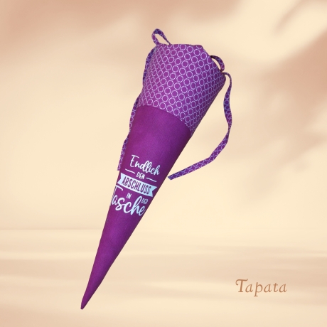 Abschlusstüte zum Schulabschluss - personalisierbar