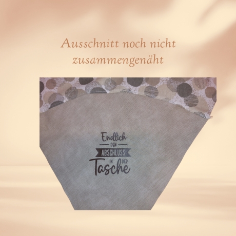 Abschlusstüte zum Schulabschluss - personalisierbar