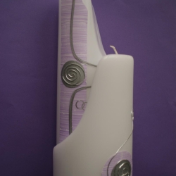 5029 Hochzeitskerze in hellem lila