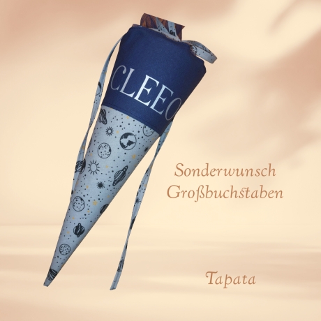 Kleine Schultüte, Vorschultüte - Weltraum personalisierbar