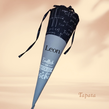 Abschlusstüte zum Schulabschluss - personalisierbar