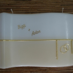 5040 Hochzeitswelle beige/gold