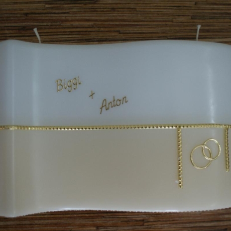 5040 Hochzeitswelle beige/gold