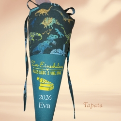 Einschulungstüte 1. Klasse, Schultüte - Dinos personalisierbar 