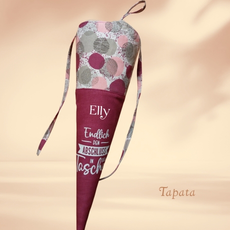 Abschlusstüte zum Schulabschluss - personalisierbar