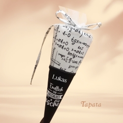 Abschlusstüte zum Schulabschluss - personalisierbar