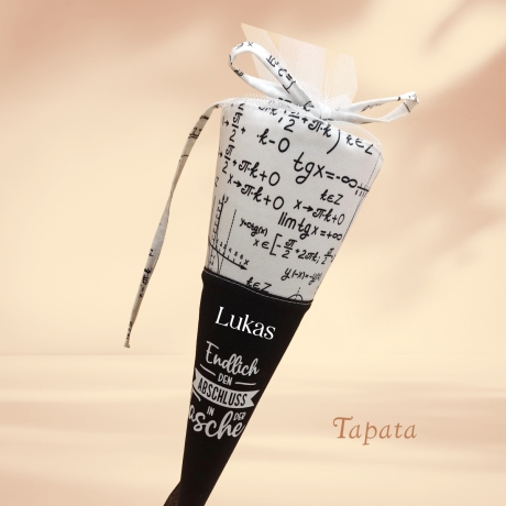 Abschlusstüte zum Schulabschluss - personalisierbar