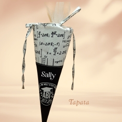 2026 Abi - Schulabschluss Abschlusstüte Mathe weiß