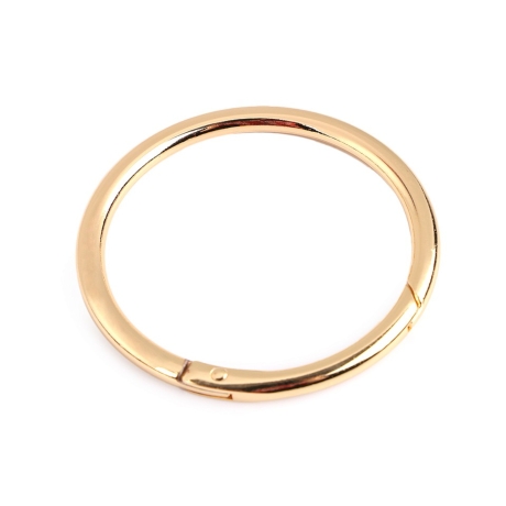 Karabiner Ring 50mm Gold Silber Schwarz Altmessing