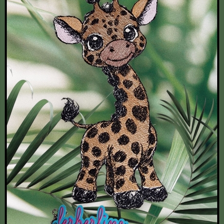 Ferberline Stickdatei Scribble Giraffe Imani ab 10x10