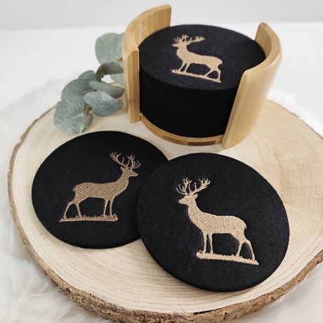 E0019 – Stickdateien Hirsch inkl. ITH - ab 10x10 Rahmen