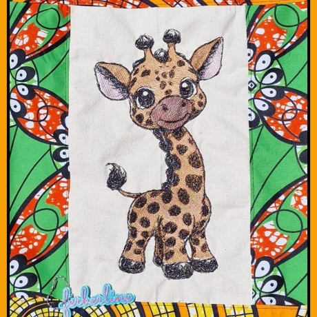 Ferberline Stickdatei Scribble Giraffe Imani ab 10x10