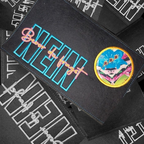 Ferberline Stickdatei Applikation NEIN ab 9x18