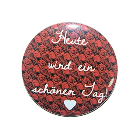 Kühlschrankmagnet Magnet 50mm rund Spruch schöner Tag