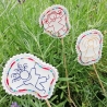 Kinder Blumenpieker 5x ITH Stickdatei plus Mehrfachbogen 