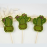 Kaktus Blumenpieker Stickdatei ITH Satinstick und Mehrfachbogen