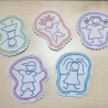 Kinder Blumenpieker 5x ITH Stickdatei plus Mehrfachbogen 