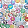 Komplette Weihnachtskollektion 60 x Buttons 25mm Set Weihnachten 