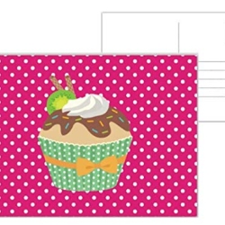 Postkarte mit Motiv Limitierte Auflage Muffin Cupcake Kuchen