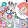 Komplette Weihnachtskollektion 60 x Buttons 25mm Set Weihnachten 