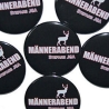 Buttons JGA Set groß 50mm 10 Stück personalisiert Männerabend