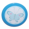 Button 50 mm mit Anstecknadel Motiv Schmetterling