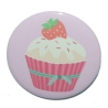 Button 50 mm mit Anstecknadel Motiv Muffin Cupcake