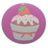 Button 50 mm mit Anstecknadel Motiv Muffin Cupcake