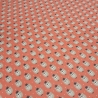 Stoff 100% Baumwolle Popeline Bär Bärenkopf orange beige weiß