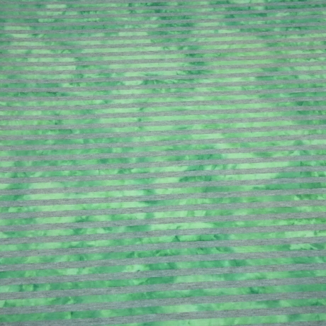 Stoff Baumwolle Jersey 9 mm Batik Streifen grau grün gestreift
