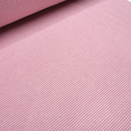 Stoff Baumwolle Bündchenstoff Schlauchware rosa 1mm gestreift