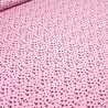 Stoff Baumwolle Jersey Blumenmuster Streublumen rosa pink schwarz