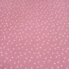 Stoff 100% Baumwolle Musselin Double Gauze Pusteblume rosa weiß