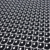 Stoff Baumwolle Jersey Schuppen Design schwarz weiß Kleiderstoff
