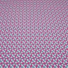 Stoff Baumwolle Jersey retro Blumenmuster pink petrol mint nude