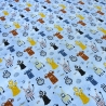 Stoff Baumwolle Jersey Monster Design türkis bunt Kinderstoff