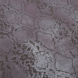 Stoff Stretch Querstretch Schlangen Prägedruck Design braun lila