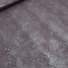 Stoff Stretch Querstretch Schlangen Prägedruck Design braun lila