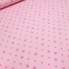 Stoff Baumwolle Jersey mit Sterne Design rosa pink Kinderstoff