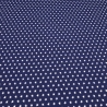 Stoff Baumwolle Jersey Sterne Design blau weiß Kleiderstoff