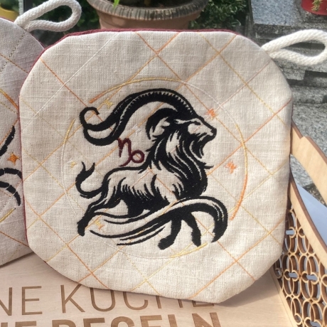 Fische Sternzeichen - Stickdatei bei Michis Textilatelier
