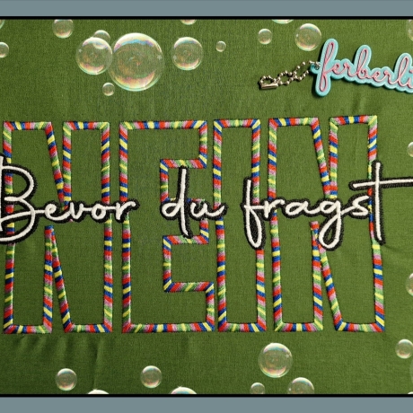 Ferberline Stickdatei Applikation NEIN ab 9x18